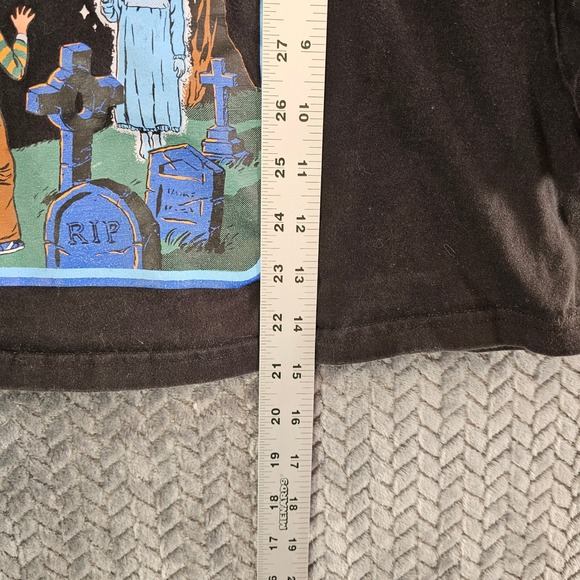 Social Skills Making New Friends Ghost Graveyard Crop Top Black Small Shein X - Picture 4 of 6